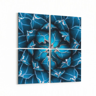 10061K4 Abstract Görsel Kare 4'lü Kanvas Tablo