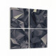 10073K4 Abstract Görsel Kare 4'lü Kanvas Tablo