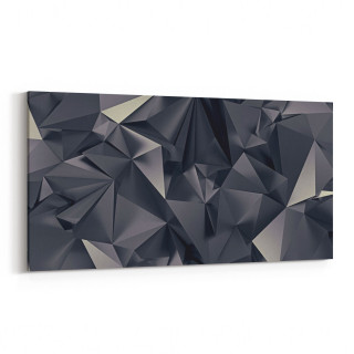 10073YD Abstract Görsel Yatay Dar Kanvas Tablo