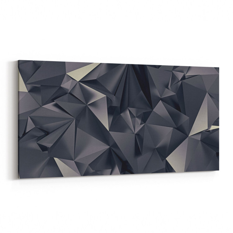 10073YD Abstract Görsel Yatay Dar Kanvas Tablo