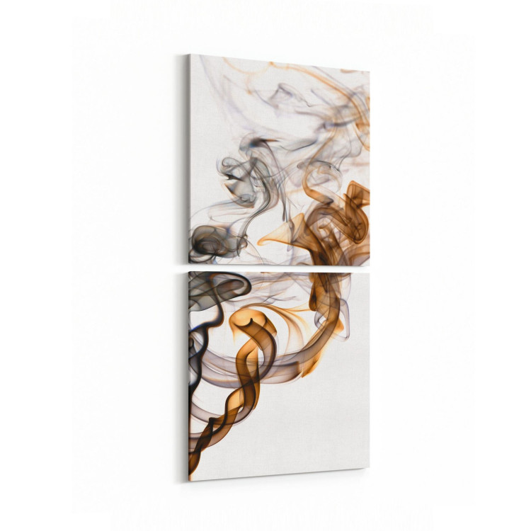 10075K2D Abstract Görsel Kare 2'li Dikey Kanvas Tablo