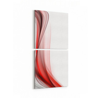 10080K2D Abstract Görsel Kare 2'li Dikey Kanvas Tablo