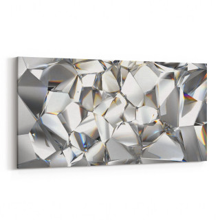 10086YD Abstract Görsel Yatay Dar Kanvas Tablo
