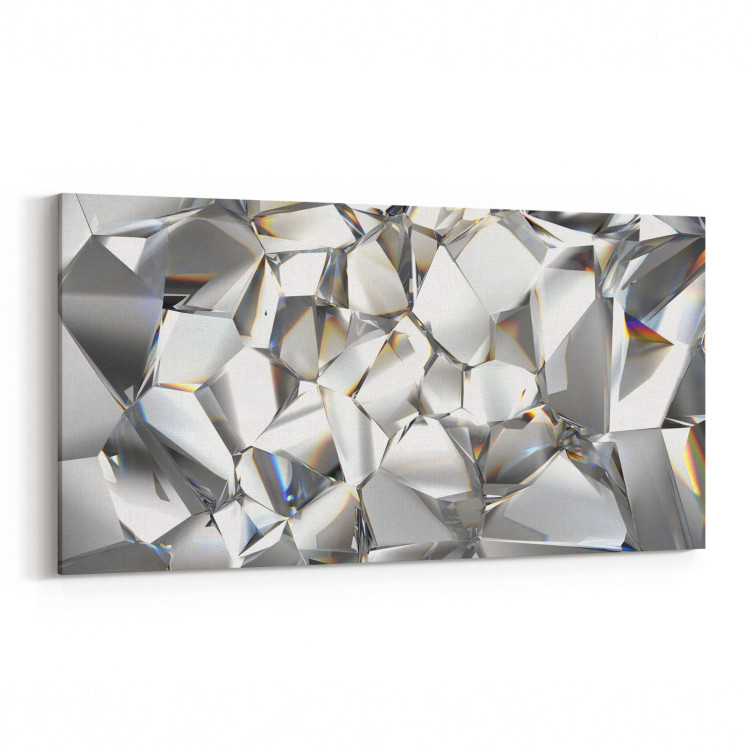 10086YD Abstract Görsel Yatay Dar Kanvas Tablo