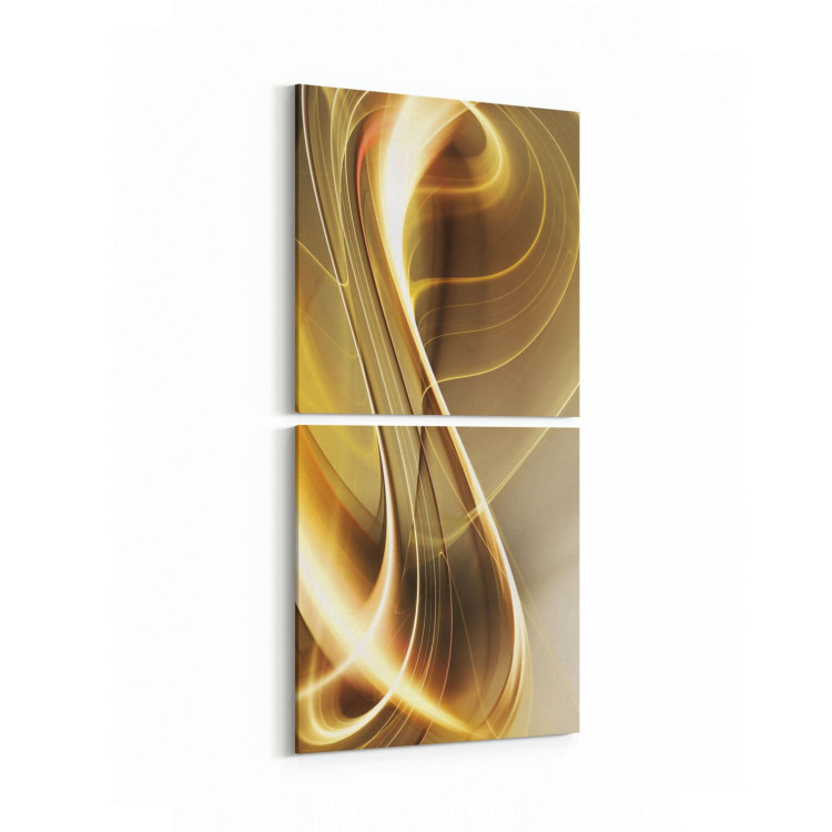 10095K2D Abstract Görsel Kare 2'li Dikey Kanvas Tablo