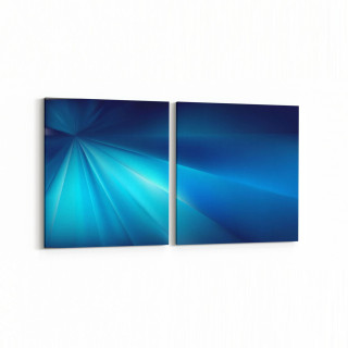 10098K2Y Abstract Görsel Kare 2'li Yatay Kanvas Tablo
