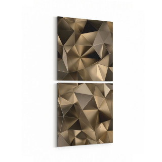 10099K2D Abstract Görsel Kare 2'li Dikey Kanvas Tablo