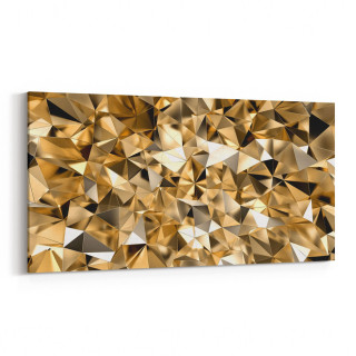 10102YD Abstract Görsel Yatay Dar Kanvas Tablo