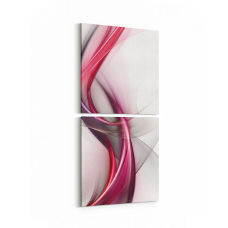 10108K2D Abstract Görsel Kare 2'li Dikey Kanvas Tablo
