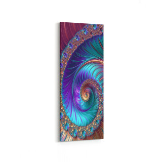 10126DI Abstract Görsel Dikey İnce Kanvas Tablo