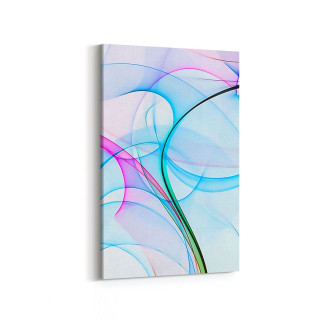 10132D Abstract Görsel Dikey Kanvas Tablo