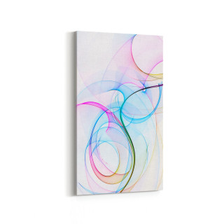 10132DD Abstract Görsel Dikey Dar Kanvas Tablo