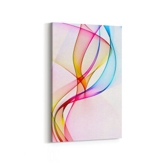 10133D Abstract Görsel Dikey Kanvas Tablo