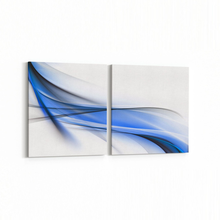10143K2Y Abstract Görsel Kare 2'li Yatay Kanvas Tablo