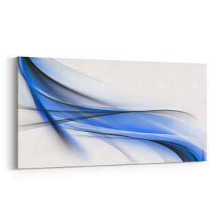 10143YD Abstract Görsel Yatay Dar Kanvas Tablo