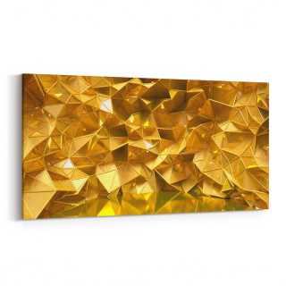 10153YD Abstract Görsel Yatay Dar Kanvas Tablo