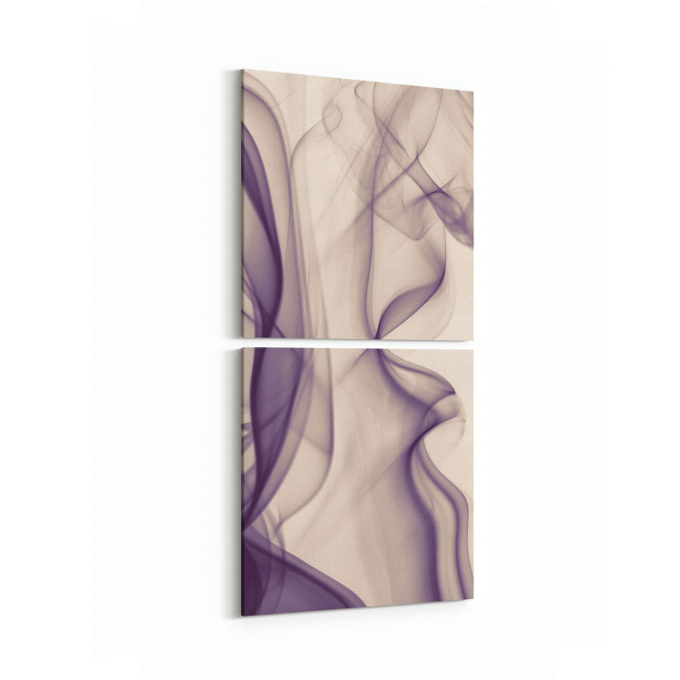 10154K2D Abstract Görsel Kare 2'li Dikey Kanvas Tablo