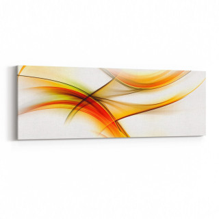 10161YI Abstract Görsel Yatay İnce Kanvas Tablo