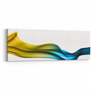 10171YI Abstract Görsel Yatay İnce Kanvas Tablo