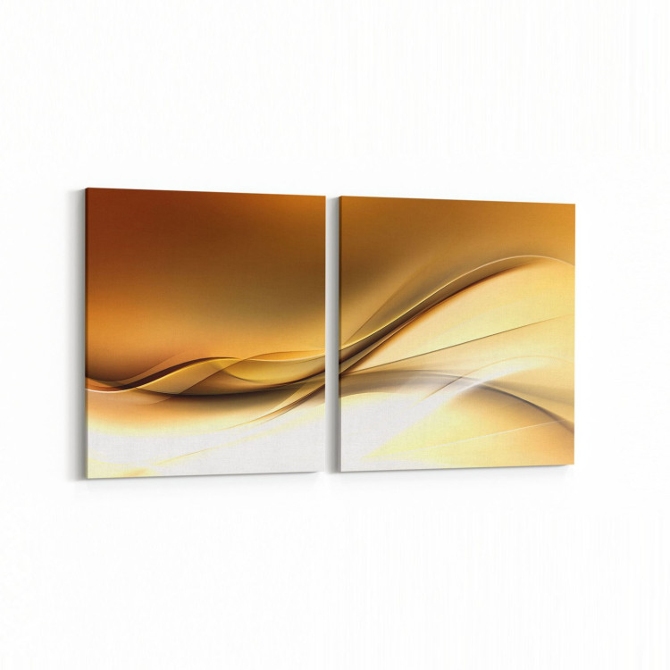10174K2Y Abstract Görsel Kare 2'li Yatay Kanvas Tablo