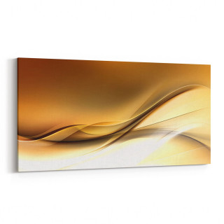 10174YD Abstract Görsel Yatay Dar Kanvas Tablo