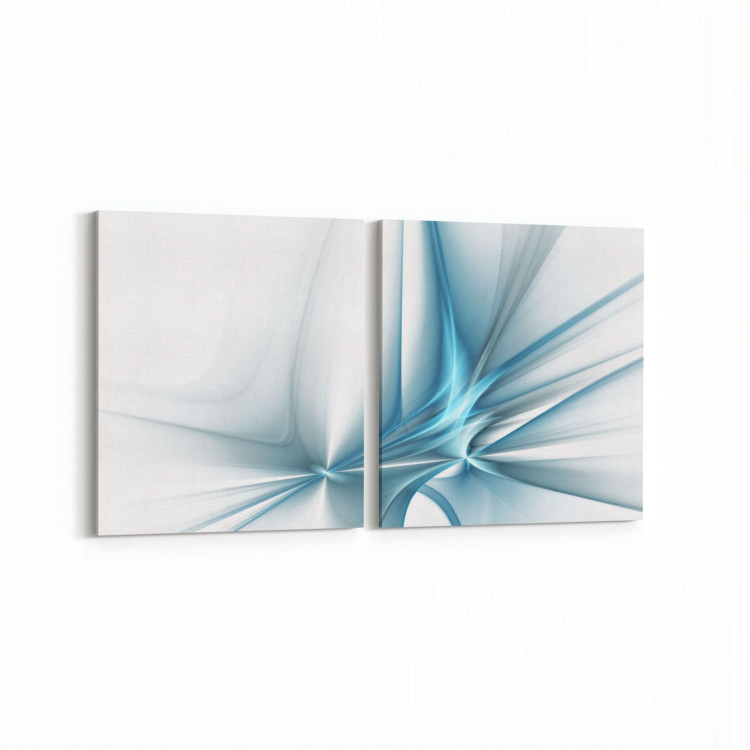 10192K2Y Abstract Görsel Kare 2'li Yatay Kanvas Tablo