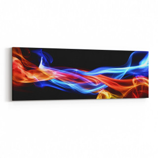 10197YI Abstract Görsel Yatay İnce Kanvas Tablo