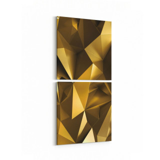 10198K2D Abstract Görsel Kare 2'li Dikey Kanvas Tablo