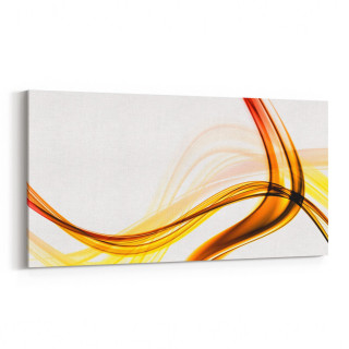 10204YD Abstract Görsel Yatay Dar Kanvas Tablo