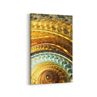 10206D Abstract Görsel Dikey Kanvas Tablo