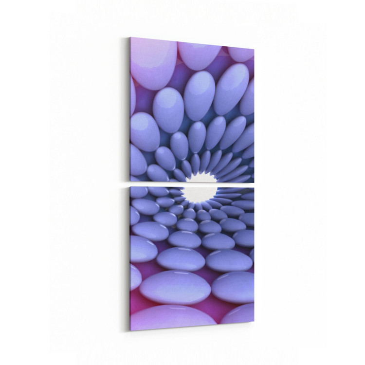 10218K2D Abstract Girdap Görsel Kare 2'li Dikey Kanvas Tablo