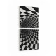 10219K2D Abstract Girdap Görsel Kare 2'li Dikey Kanvas Tablo