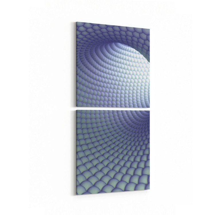 10224K2D Abstract Girdap Görsel Kare 2'li Dikey Kanvas Tablo