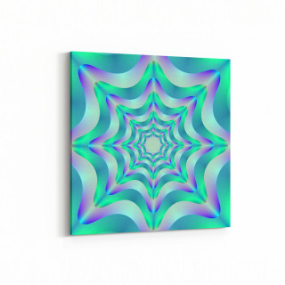 10225K Abstract Girdap Görsel Kare Kanvas Tablo