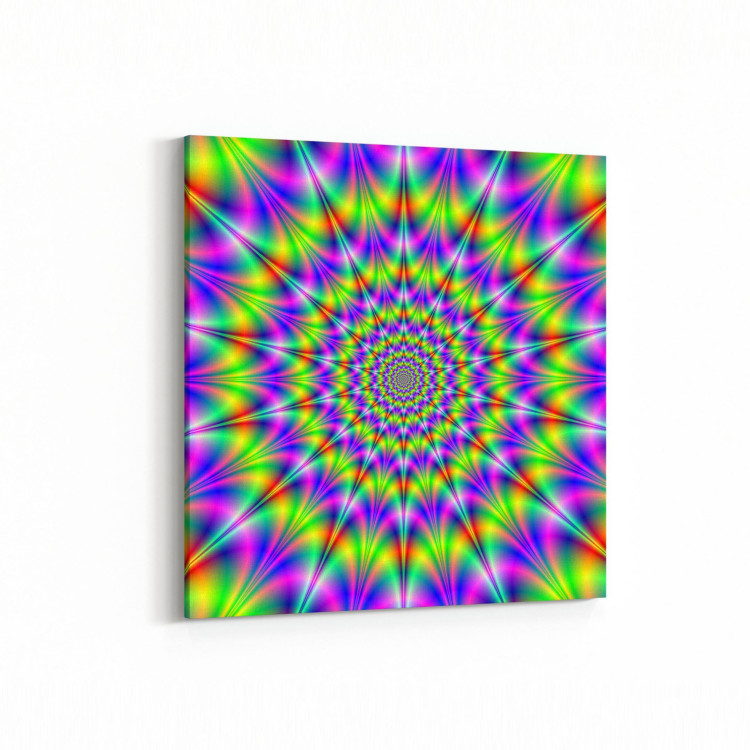 10227K Abstract Girdap Görsel Kare Kanvas Tablo