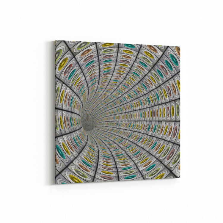 10229K Abstract Girdap Görsel Kare Kanvas Tablo