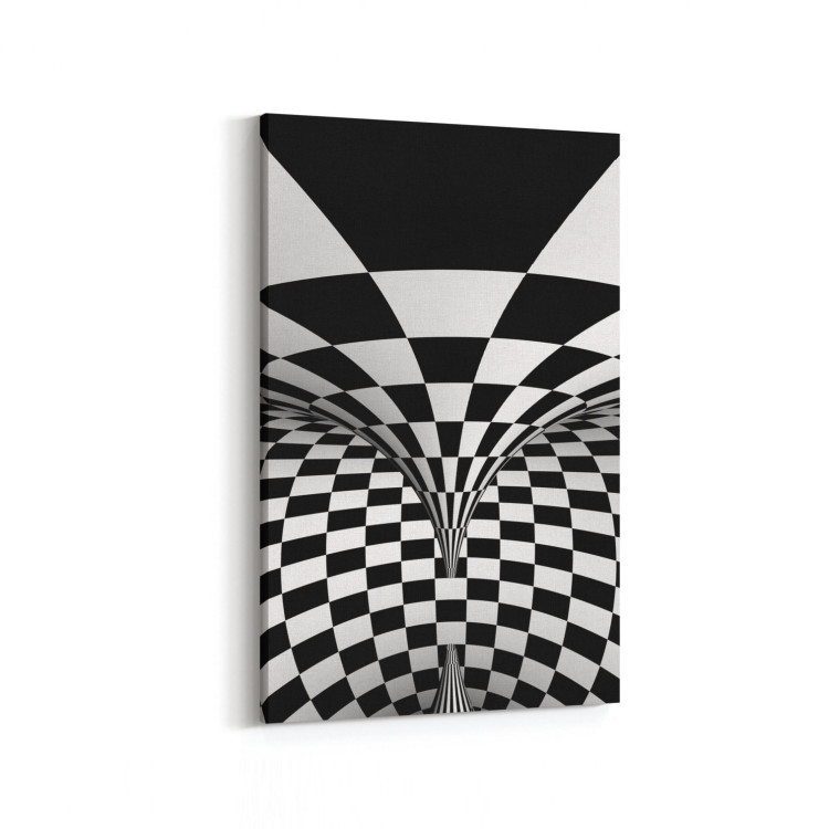 10231D Abstract Girdap Görsel Dikey Kanvas Tablo