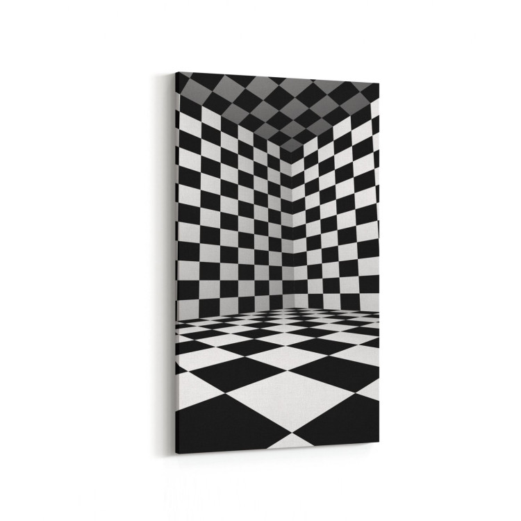 10233DD Abstract Girdap Görsel Dikey Dar Kanvas Tablo