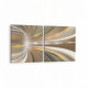 10234K2Y Abstract Girdap Görsel Kare 2'li Yatay Kanvas Tablo