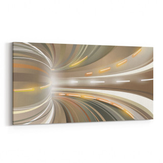 10234YD Abstract Girdap Görsel Yatay Dar Kanvas Tablo