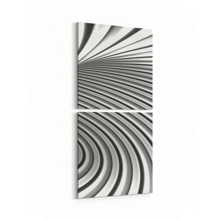 10238K2D Abstract Girdap Görsel Kare 2'li Dikey Kanvas Tablo