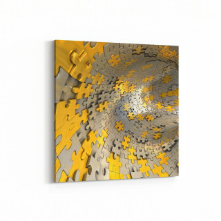 10242K Abstract Girdap Görsel Kare Kanvas Tablo