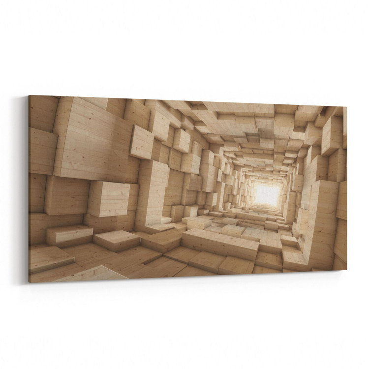 10244YD Abstract Girdap Görsel Yatay Dar Kanvas Tablo
