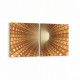 10246K2Y Abstract Girdap Görsel Kare 2'li Yatay Kanvas Tablo