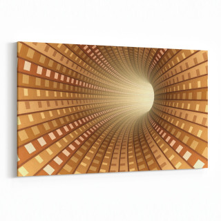10246Y Abstract Girdap Görsel Yatay Kanvas Tablo