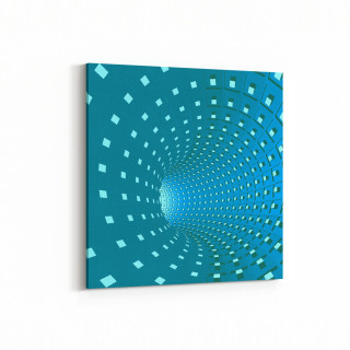 10252K Abstract Girdap Görsel Kare Kanvas Tablo