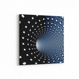 10253K Abstract Girdap Görsel Kare Kanvas Tablo