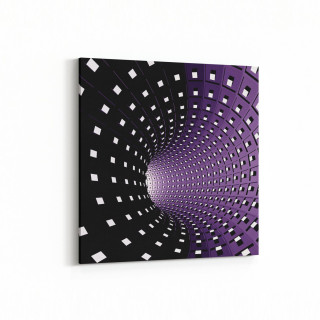 10255K Abstract Girdap Görsel Kare Kanvas Tablo