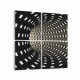 10260K4 Abstract Girdap Görsel Kare 4'lü Kanvas Tablo