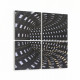 10261K4 Abstract Girdap Görsel Kare 4'lü Kanvas Tablo
